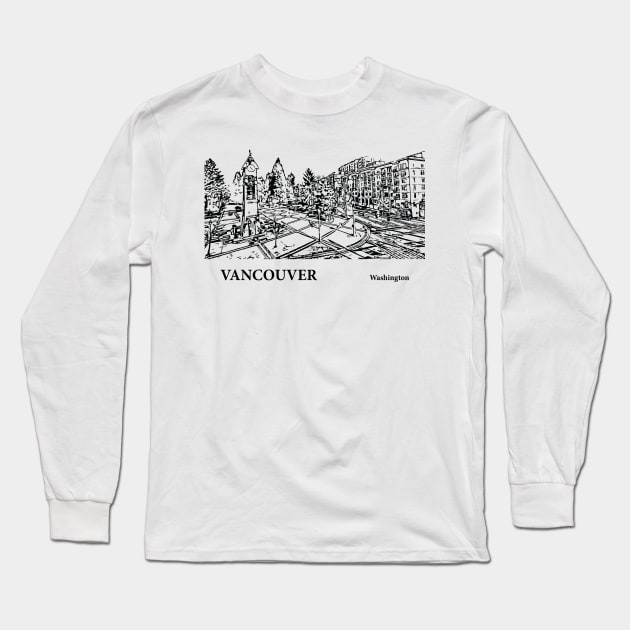 Vancouver - Washington Long Sleeve T-Shirt by Lakeric